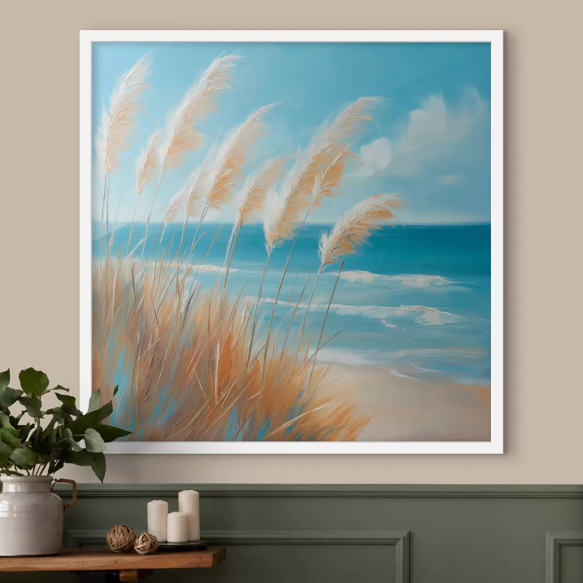 Poster Espigas junto al mar f51061