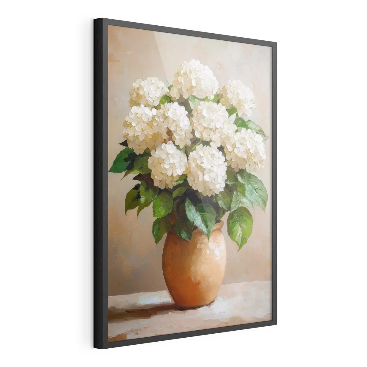 Poster hortensias blancas f51062