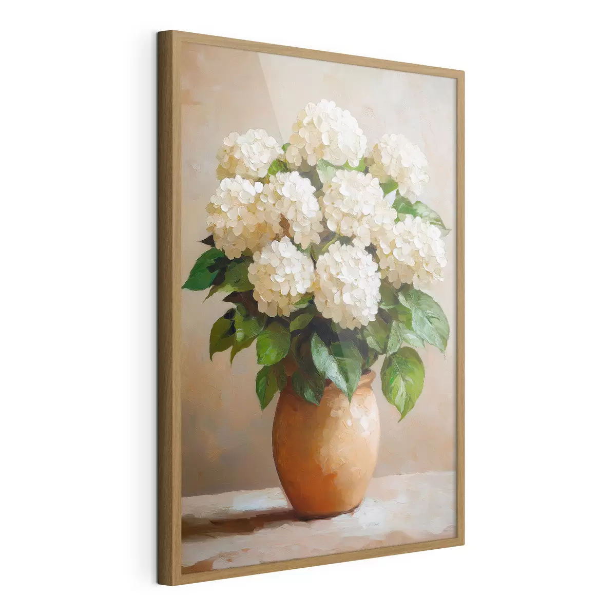 Poster hortensias blancas f51062
