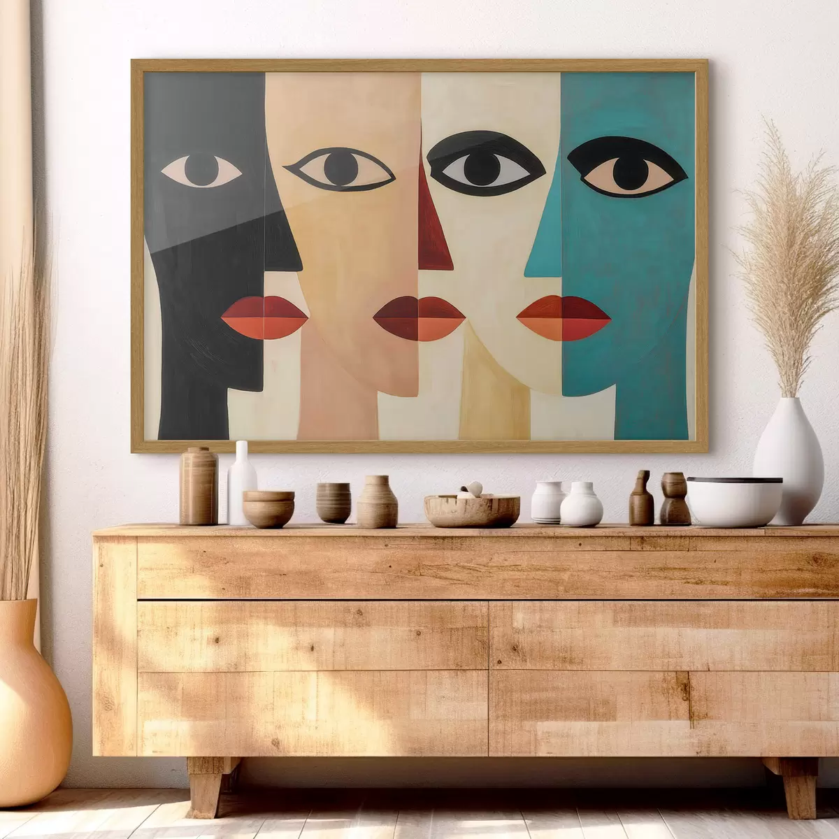 Poster Caras abstractas f51063