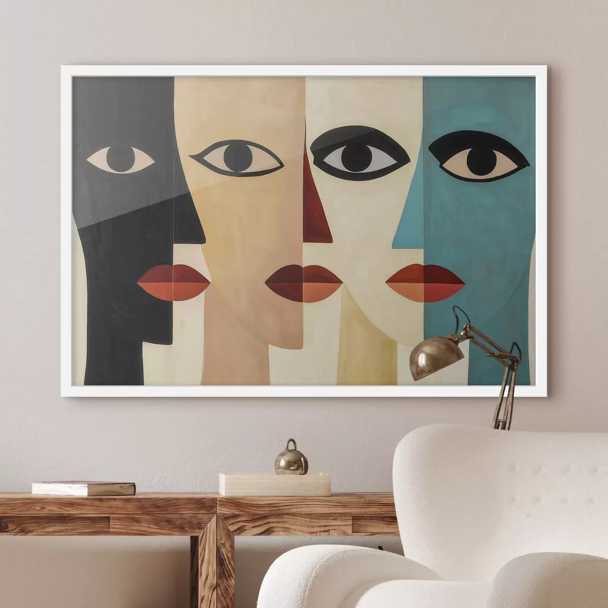 Poster Caras abstractas f51063