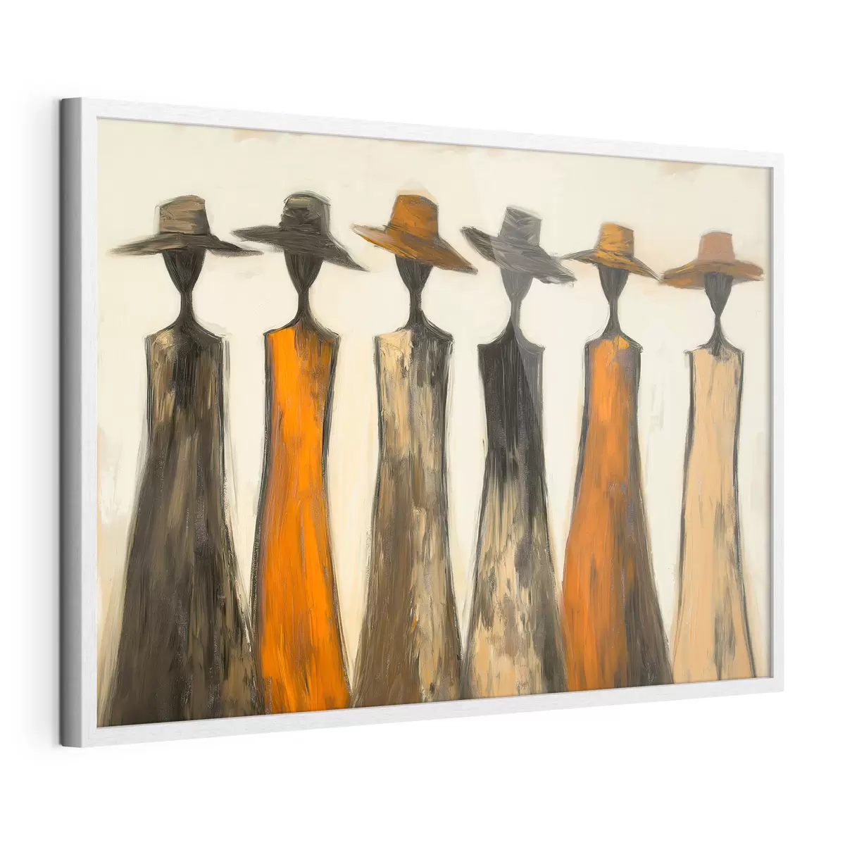 Poster Siluetas con sombreros f51064