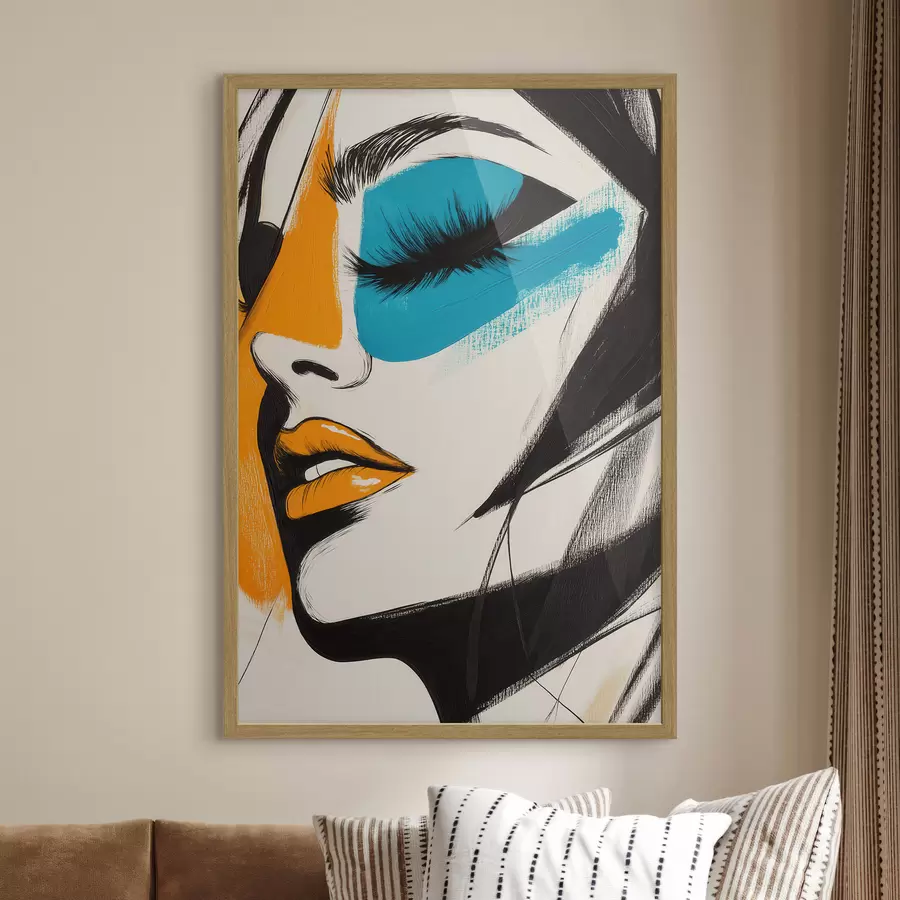 murales de pared Rostros pintados f51065