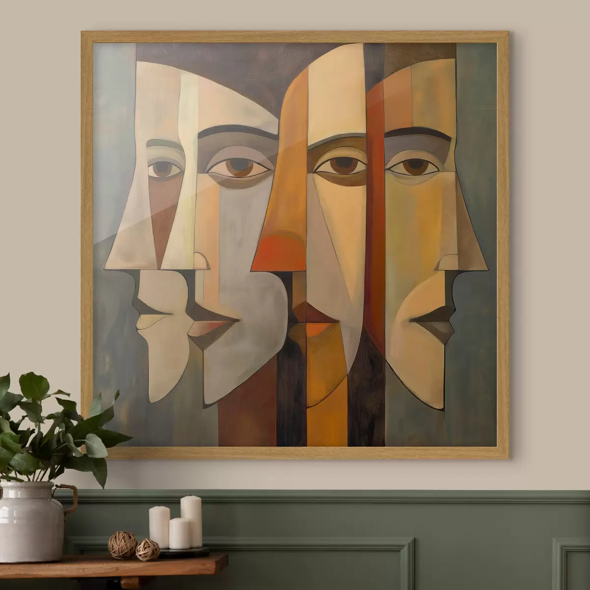 Poster Rostros abstractos f51067