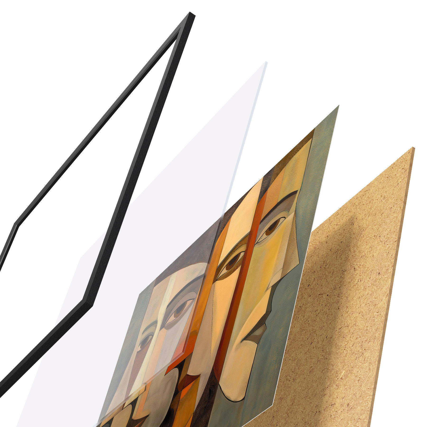 Poster Rostros abstractos f51067