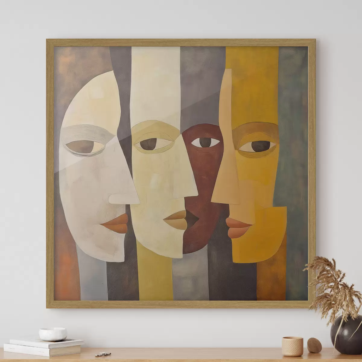 Poster Rostros abstractos f51068