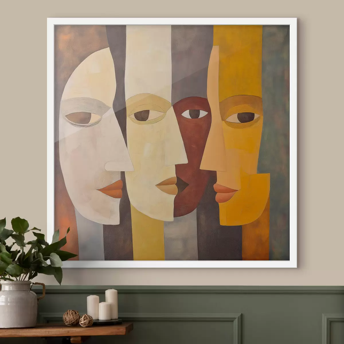 Poster Rostros abstractos f51068