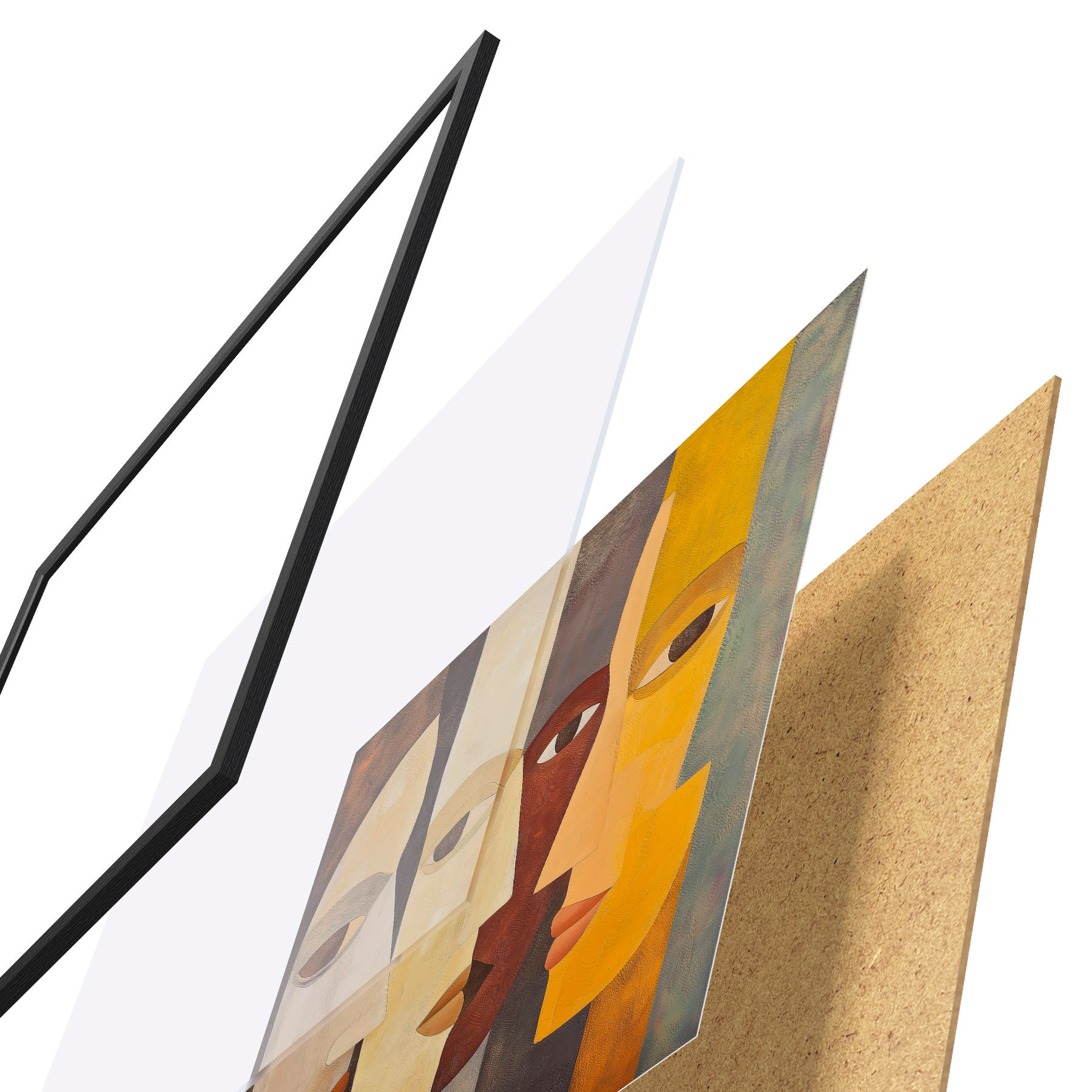 Poster Rostros abstractos f51068