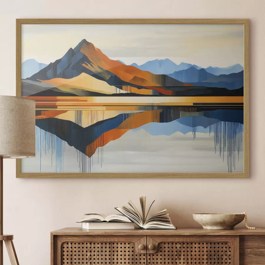 murales de pared Montañas de colores f51070