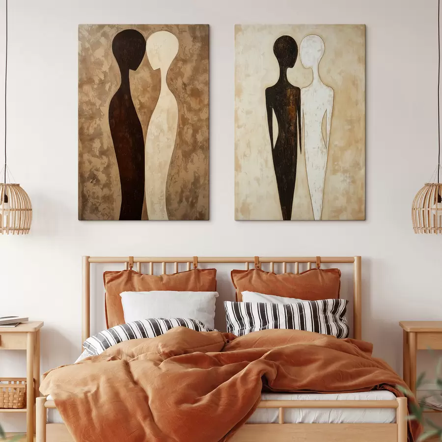 murales de pared Siluetas abstractas m31082