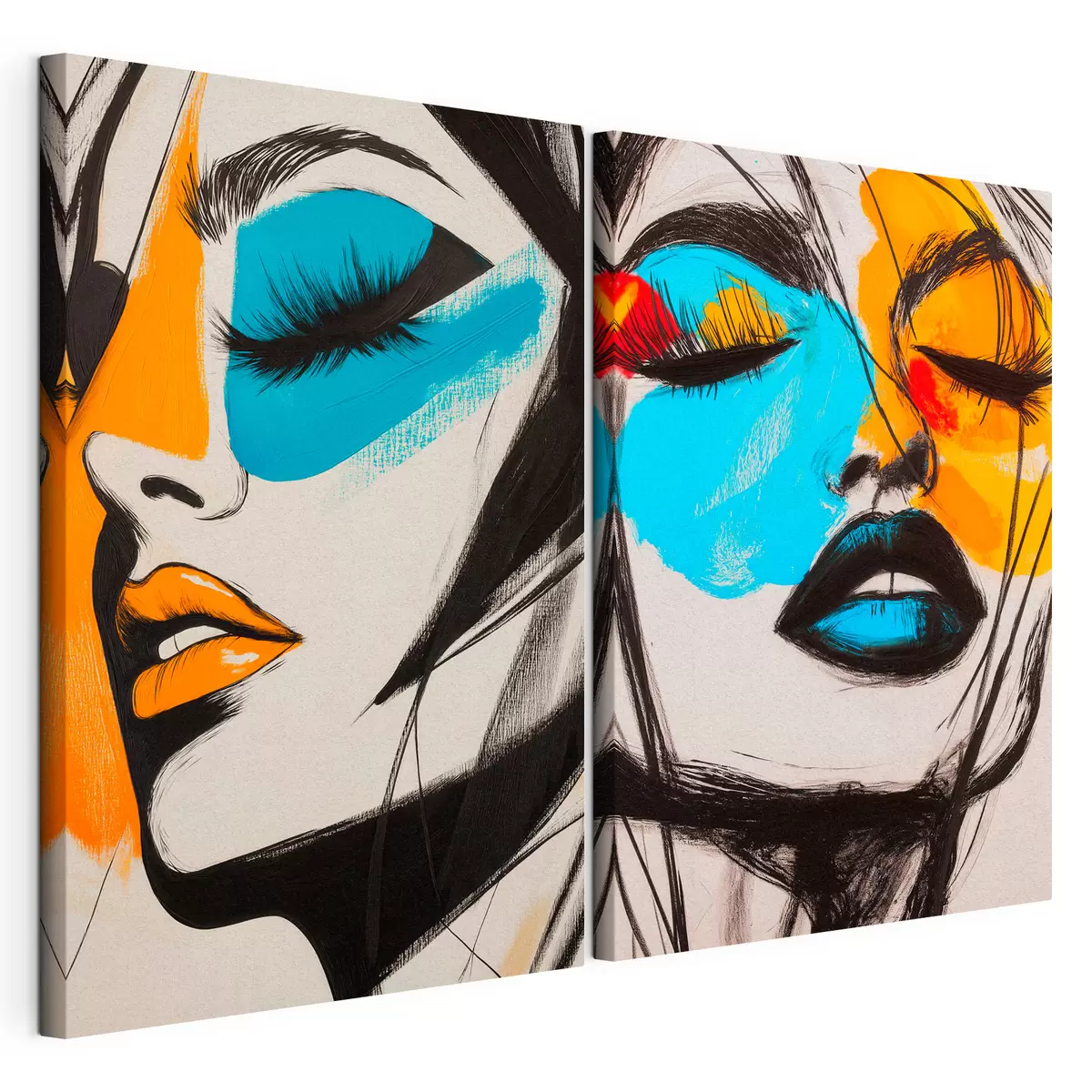 murales de pared Rostros pintados m31083