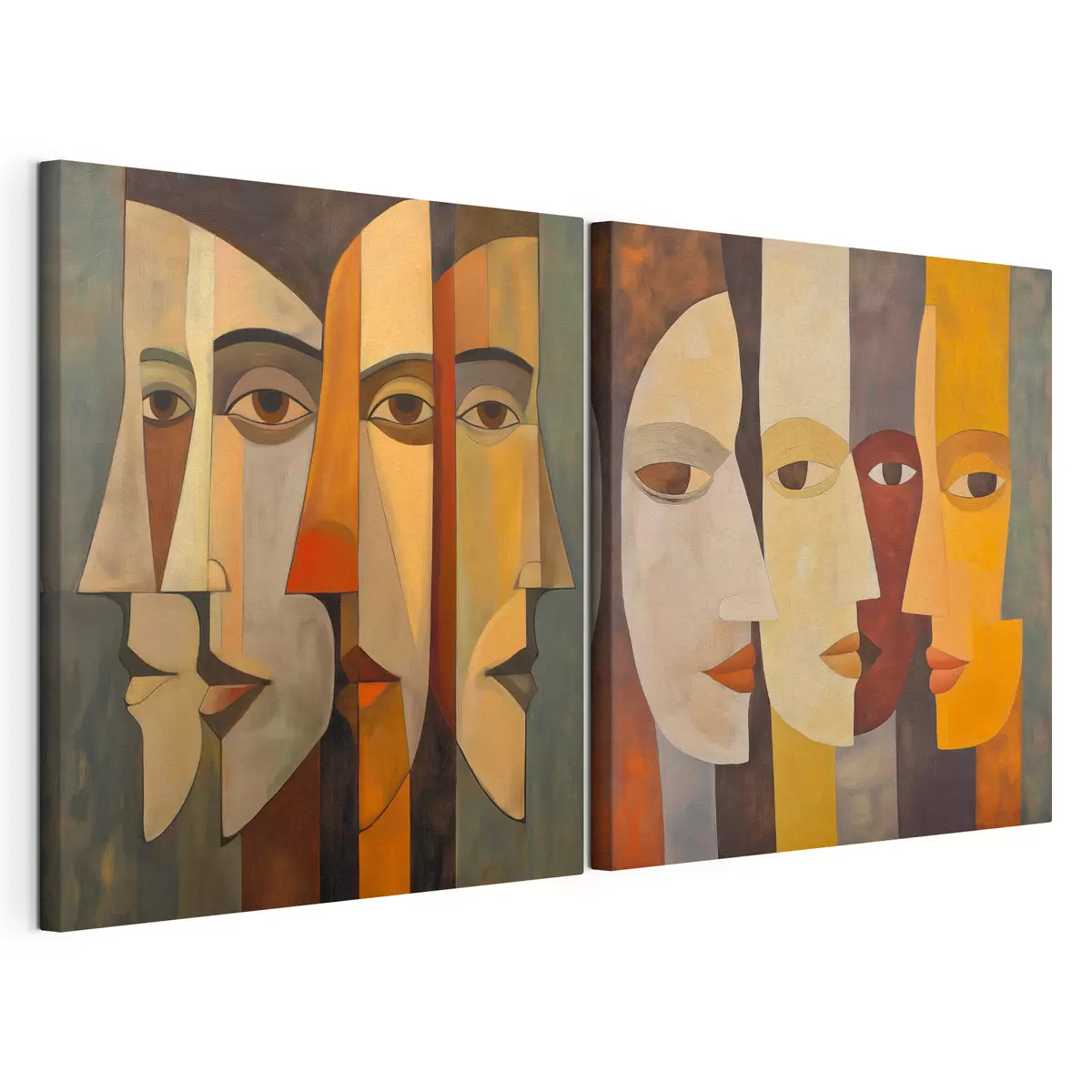 murales de pared Rostros abstractos m31084