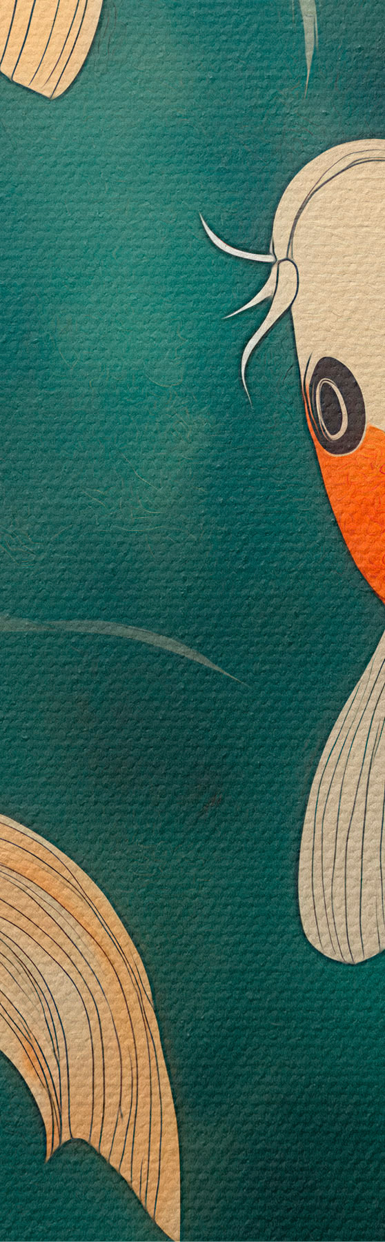 murales de pared Koi orientales m31087