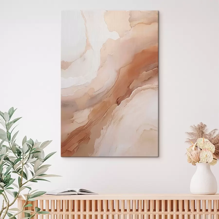 murales de pared Capas de nácar beige con textura fina s51084