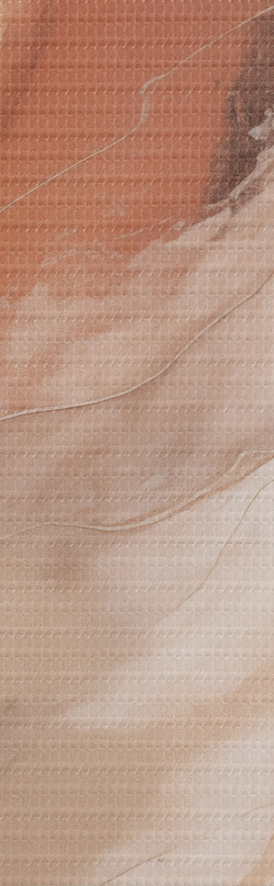 murales de pared Olas de arte fluido en tonos terracota cálidos s51085