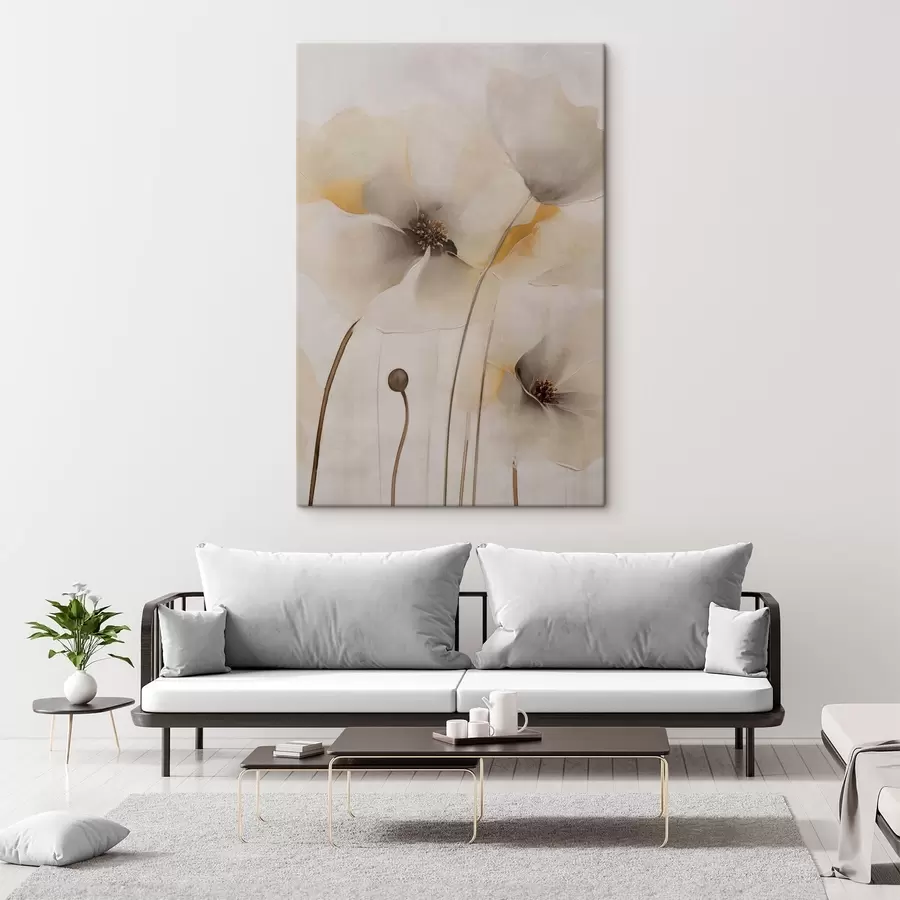 murales de pared Delicadas amapolas con tallos esbeltos s51089