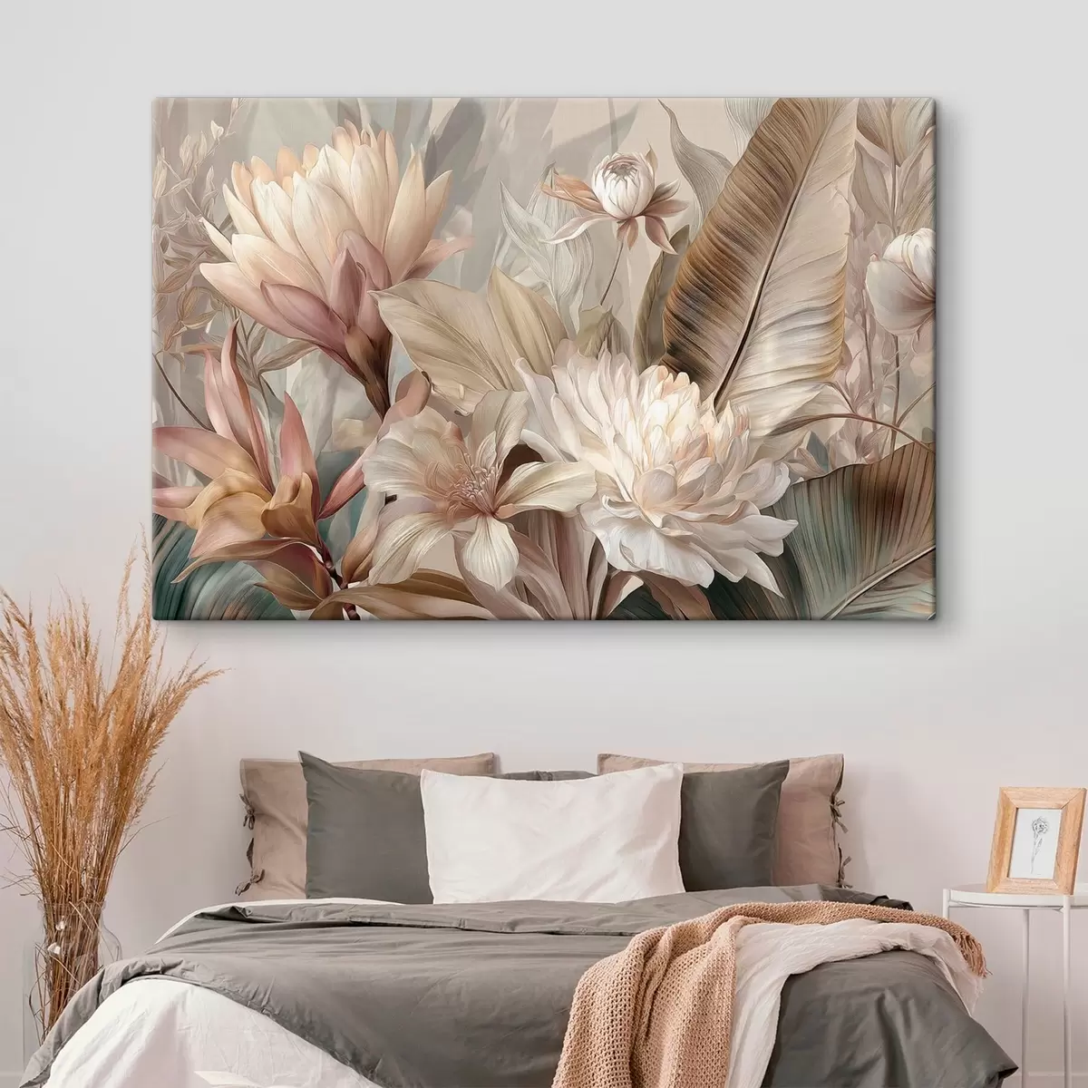 murales de pared Ramo exótico en tonos pastel s51095