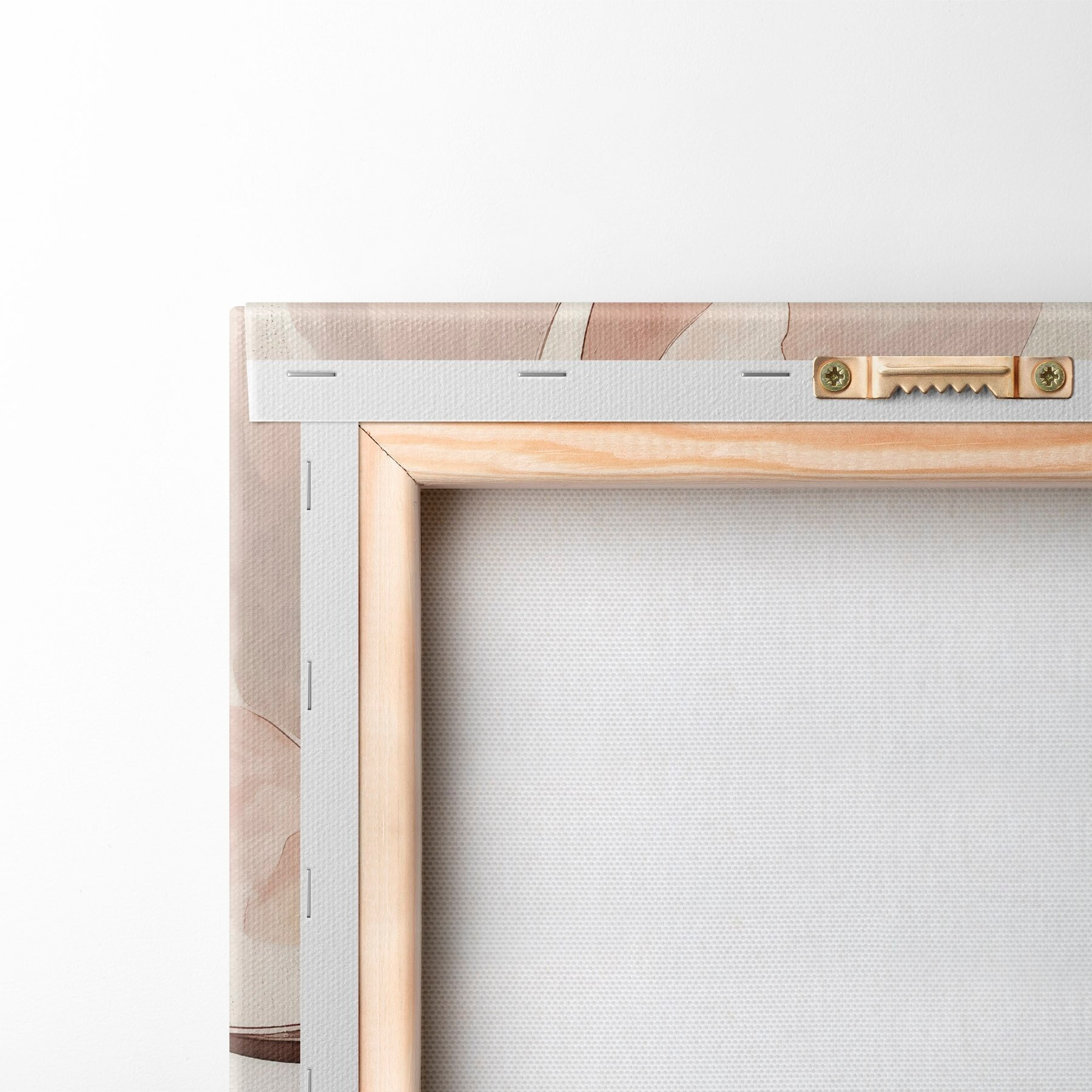 murales de pared Flor en acuarela rosa-beige s51098
