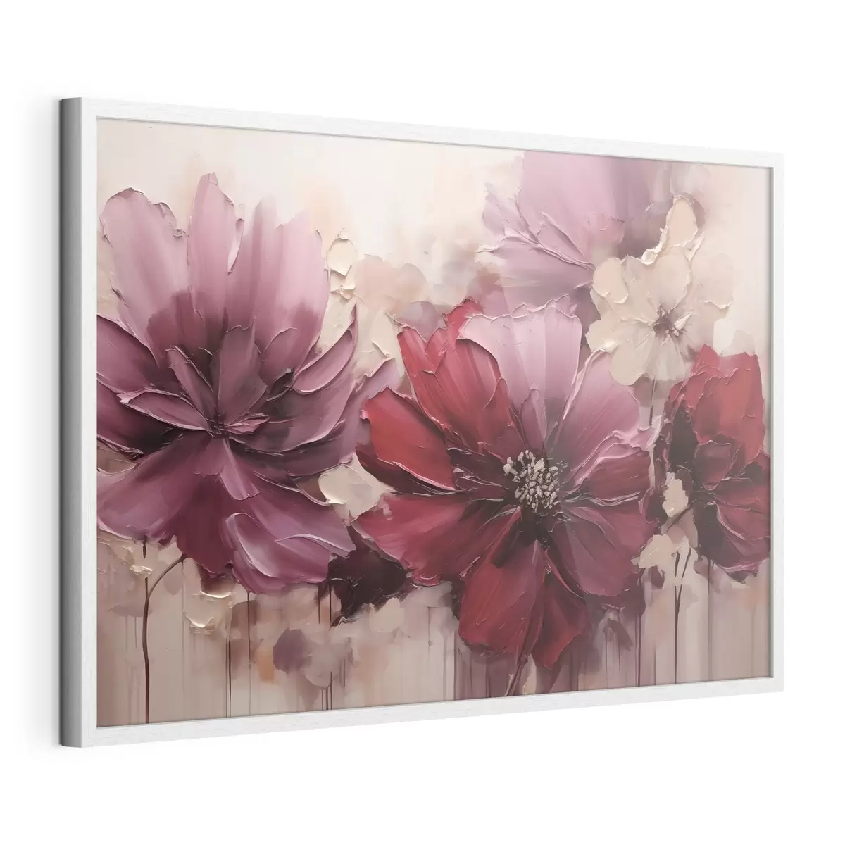 Poster Dalias de color burdeos intenso y color polvo f51086