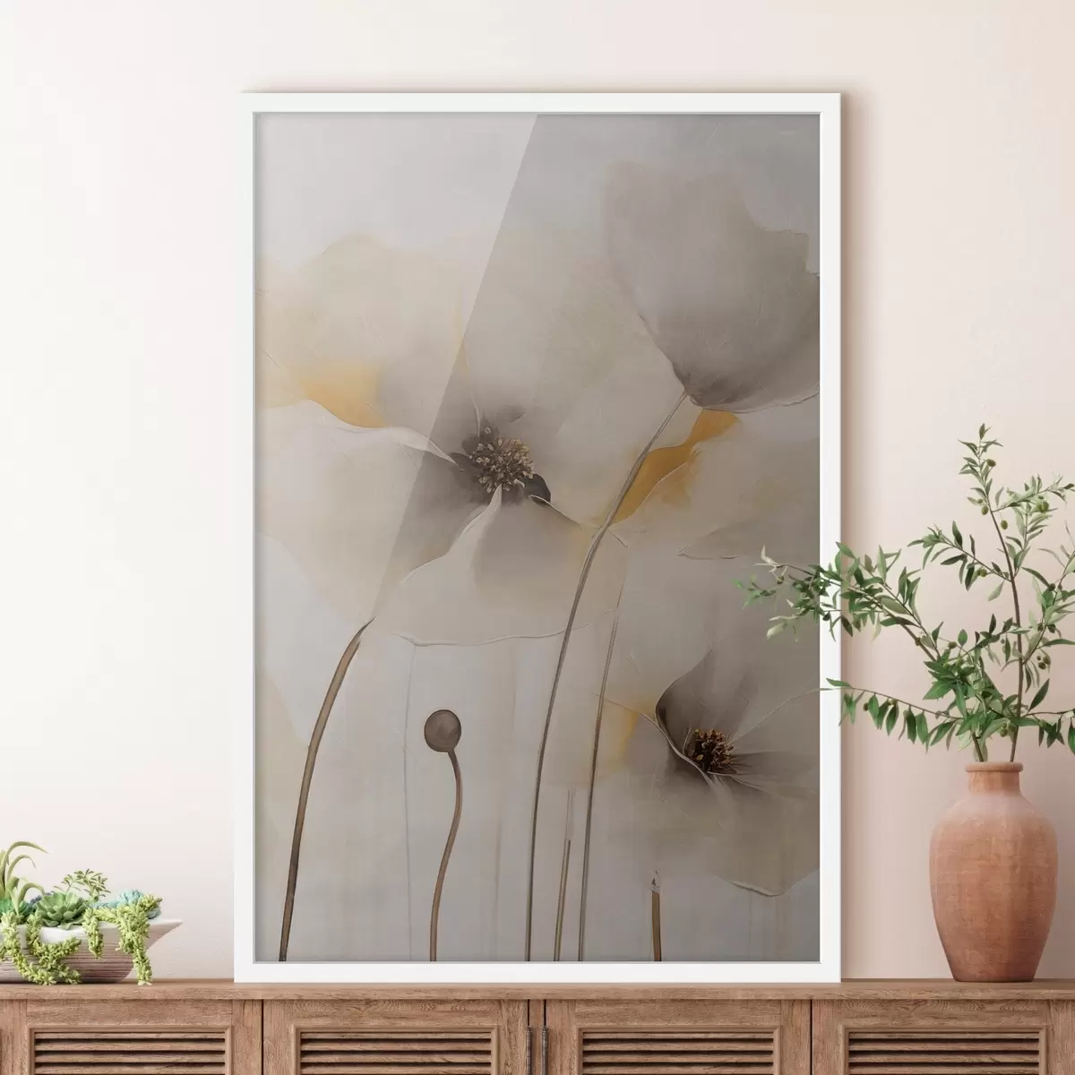 Poster Delicadas amapolas con tallos esbeltos f51089