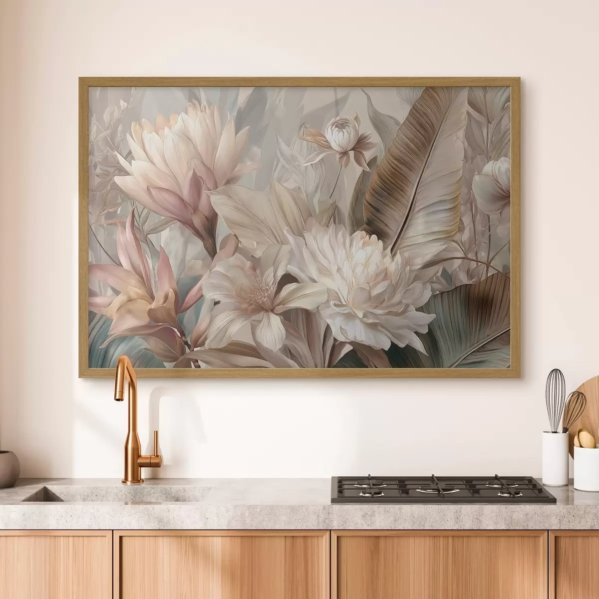 Poster Ramo exótico en tonos pastel f51095