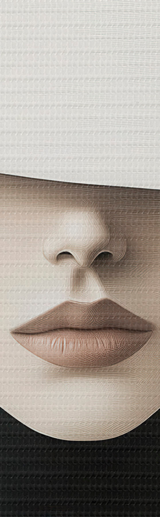 murales de pared Mujer con sombrero blanco s51146