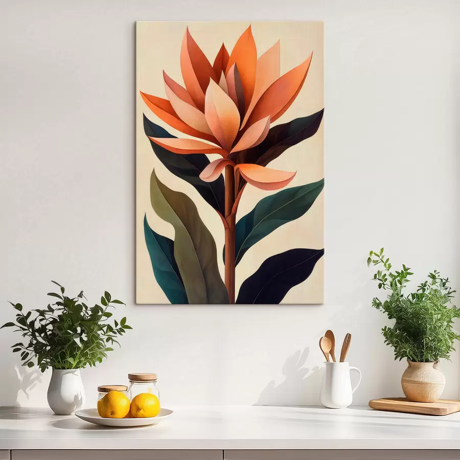 murales de pared Flor abstracta s51155