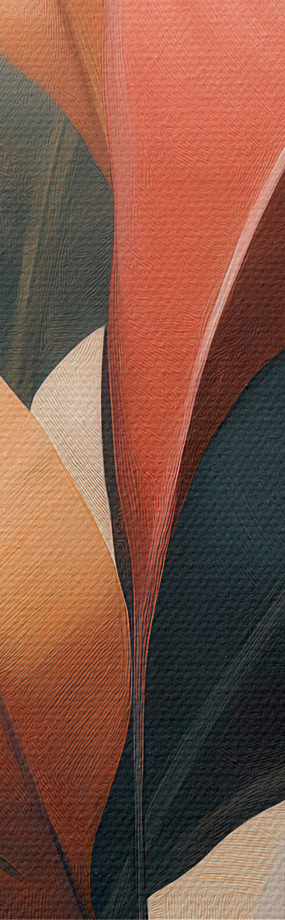 murales de pared Hojas abstractas s51156