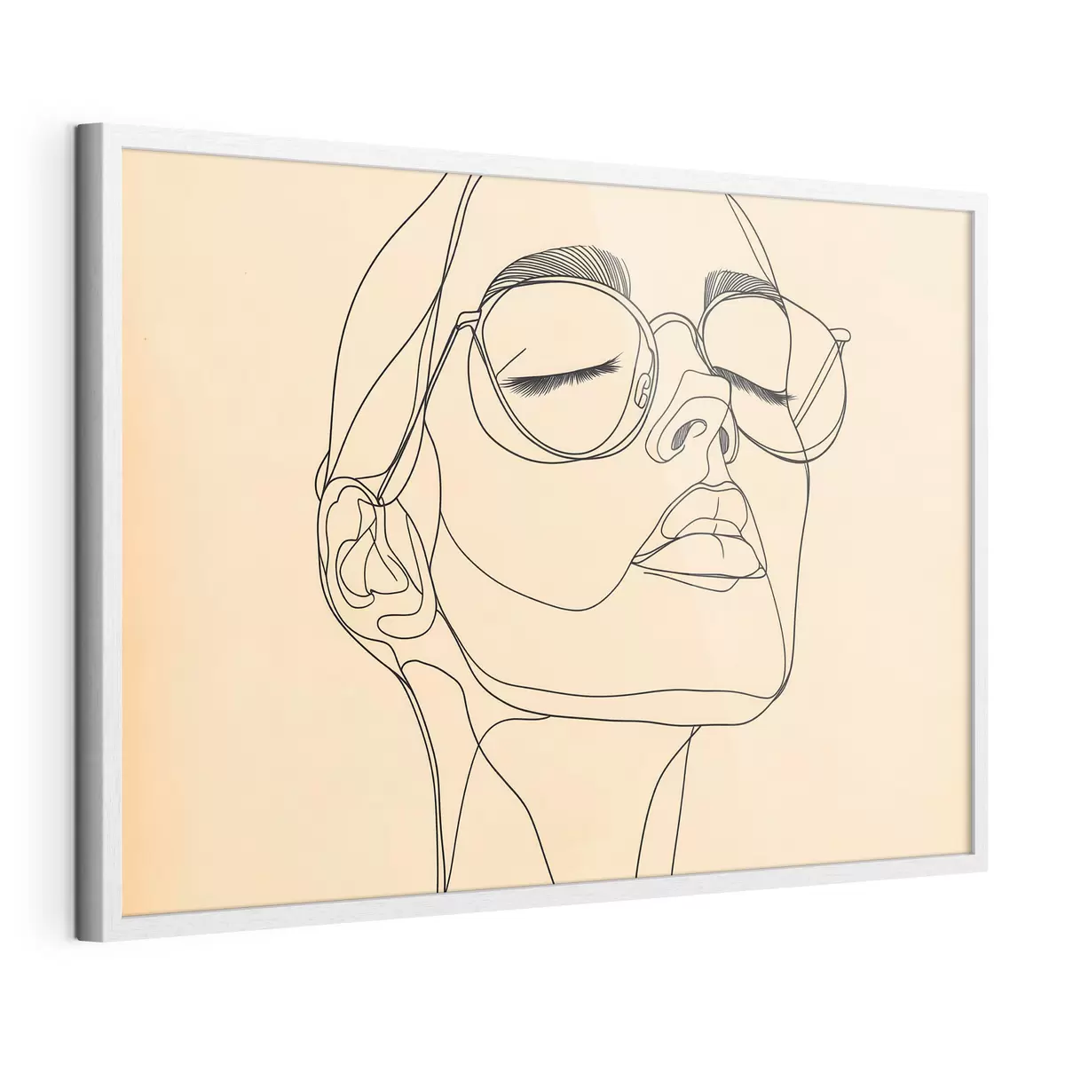 Poster Retrato lineal de una mujer f51145