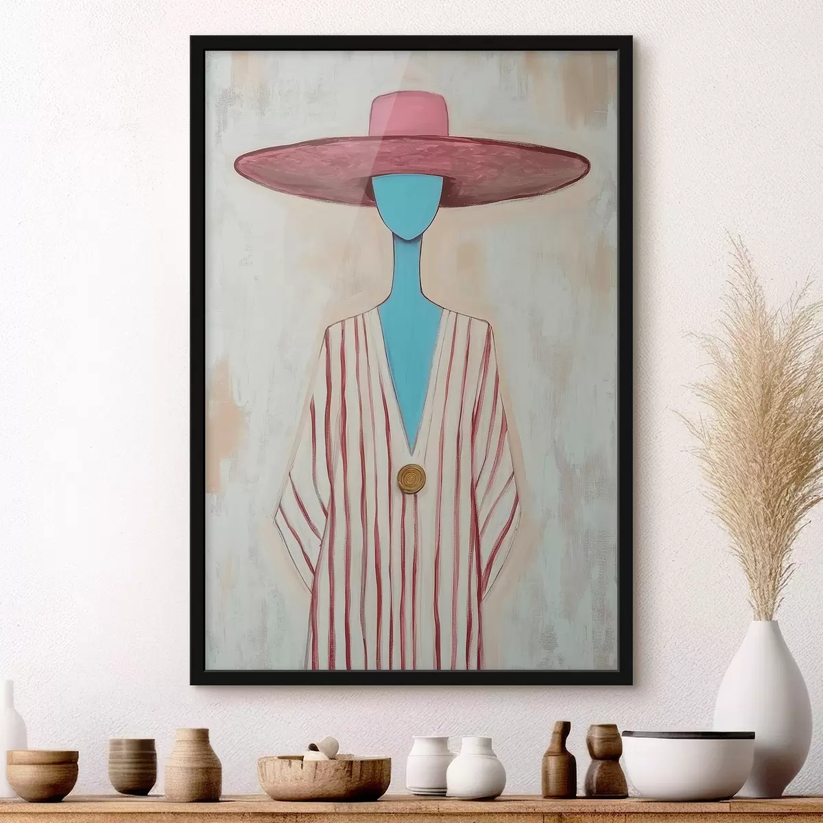Poster Cuadro que representa una figura femenina abstracta f51152