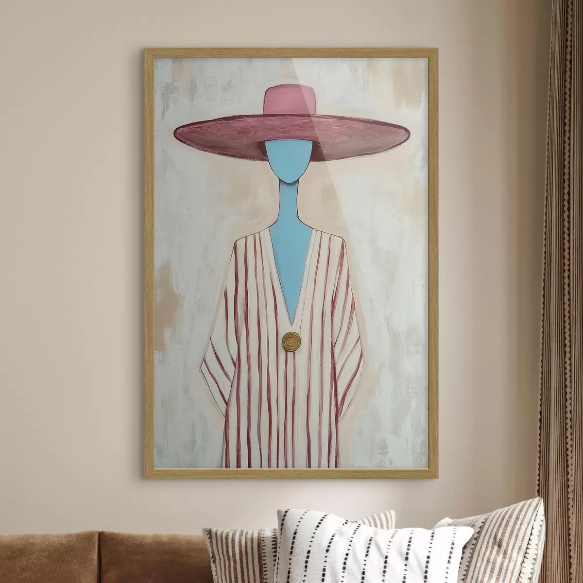 Poster Cuadro que representa una figura femenina abstracta f51152