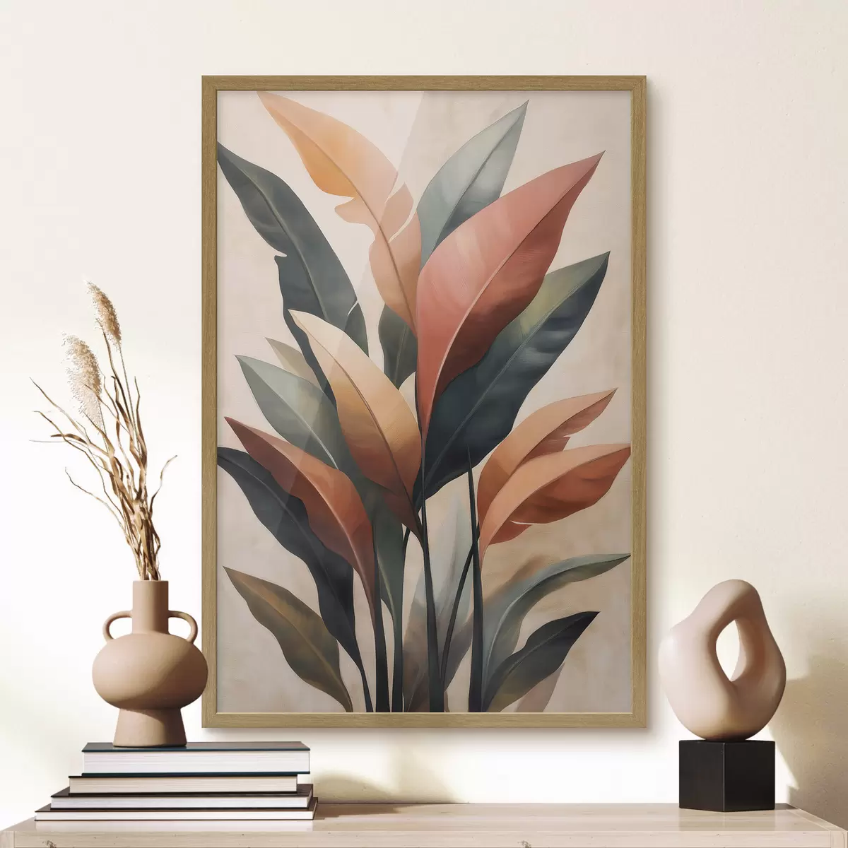 Poster Hojas abstractas f51156