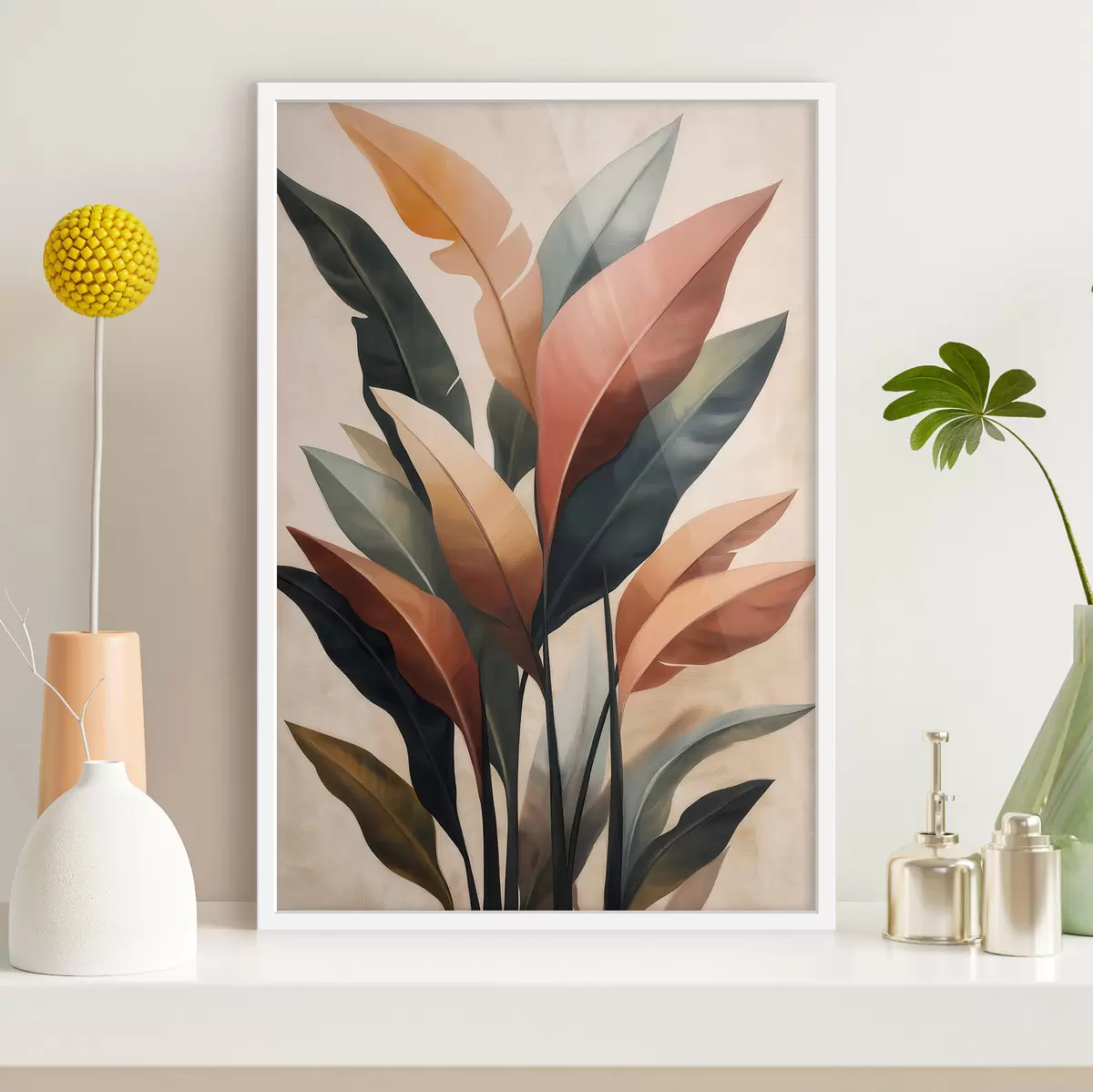 Poster Hojas abstractas f51156