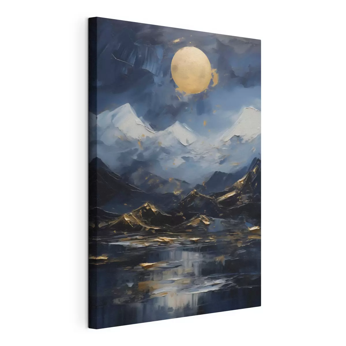 murales de pared Paisaje de montaña, imitación de un cuadro s51164