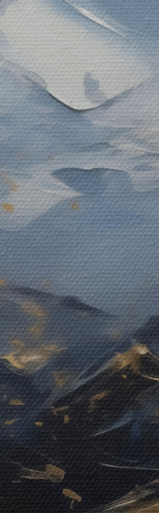 murales de pared Paisaje de montaña, imitación de un cuadro s51164