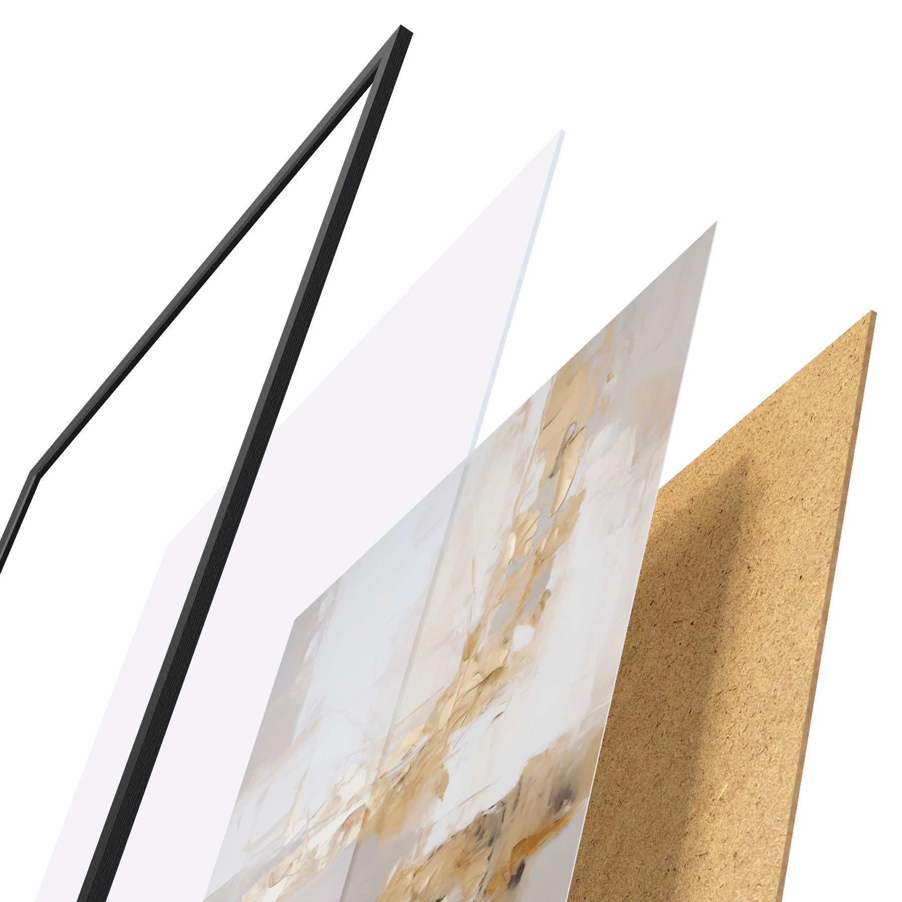 Poster Abstracción moderna, imitación de la pintura f51162