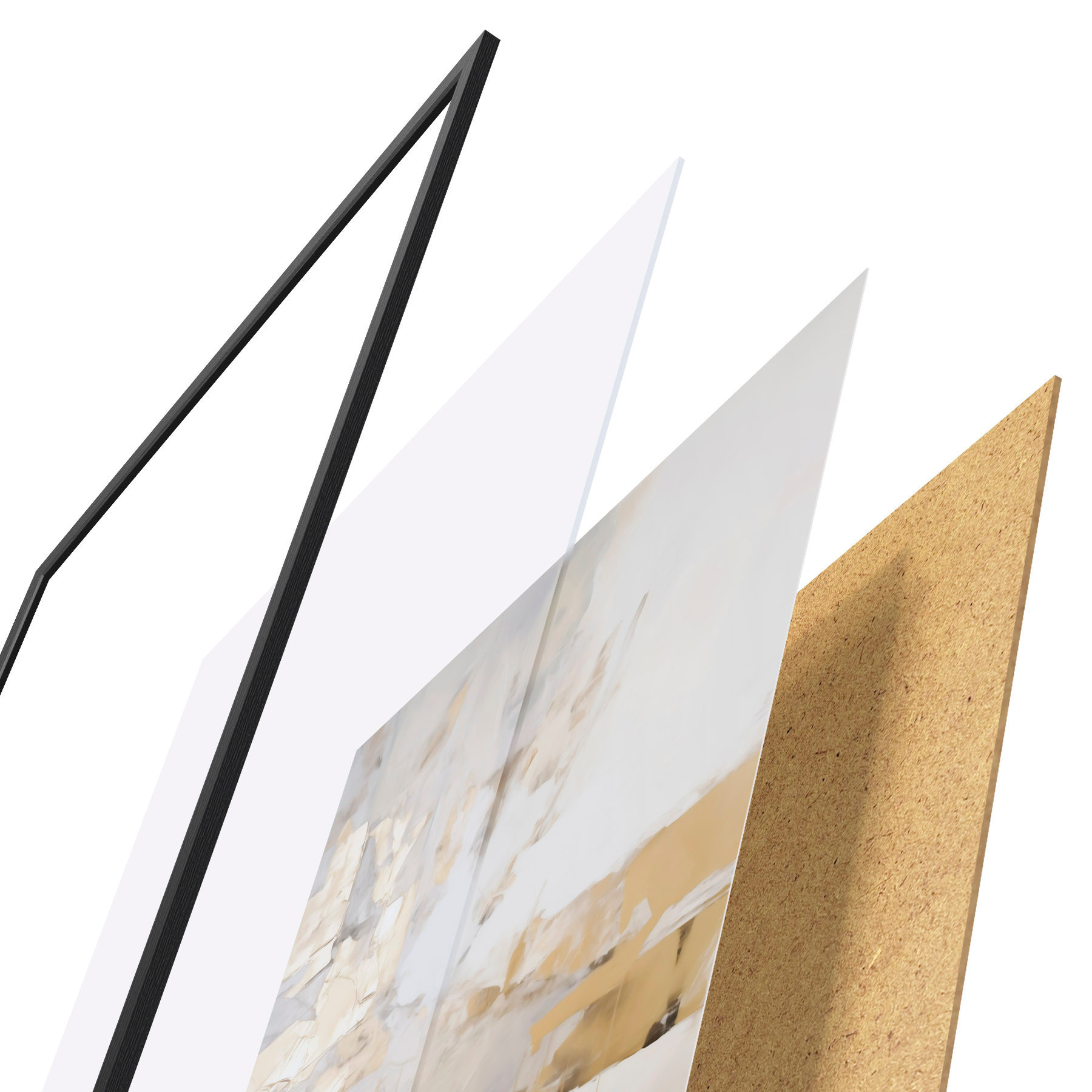 Poster Abstracción minimalista, imitación de un cuadro f51163
