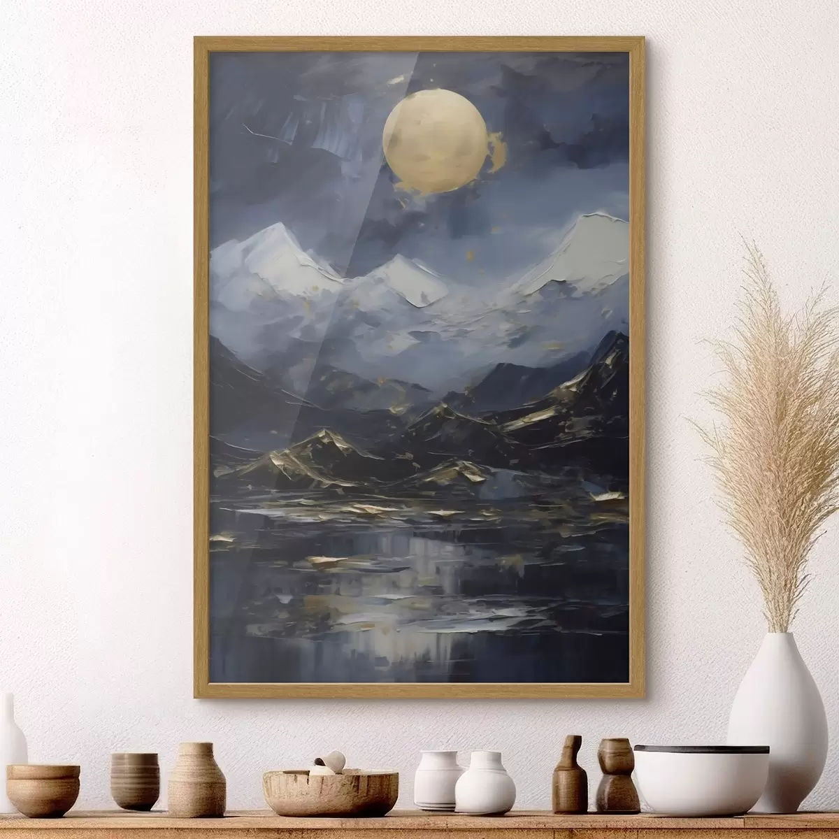 Poster Paisaje de montaña, imitación de un cuadro f51164