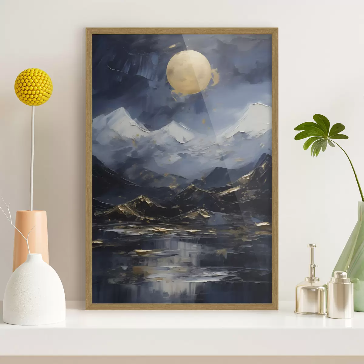 Poster Paisaje de montaña, imitación de un cuadro f51164