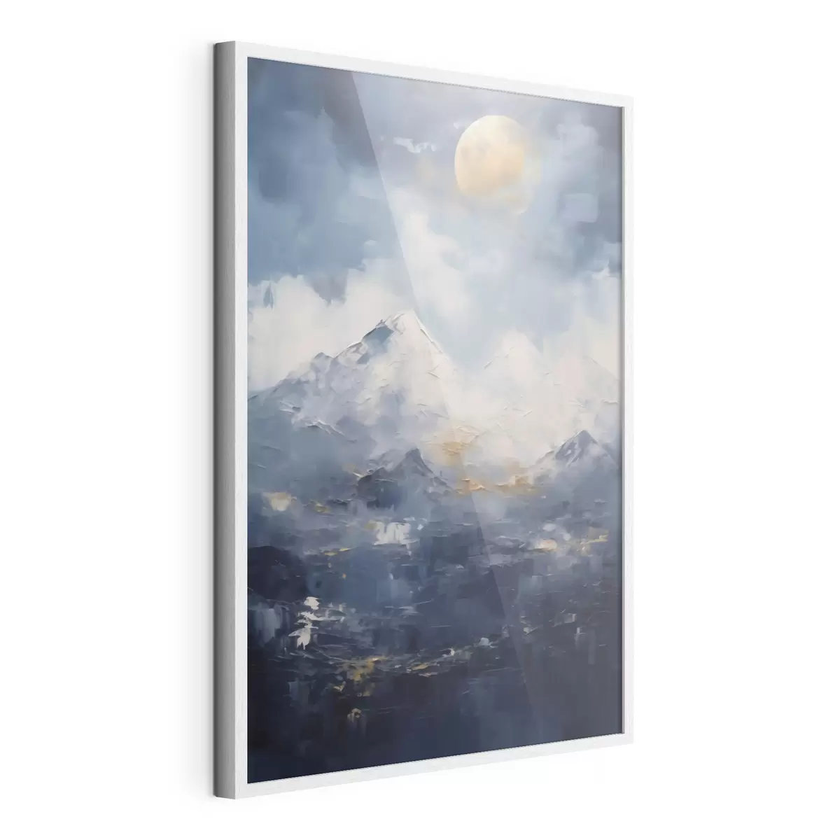 Poster Paisaje nocturno de montaña, imitación de un cuadro f51165