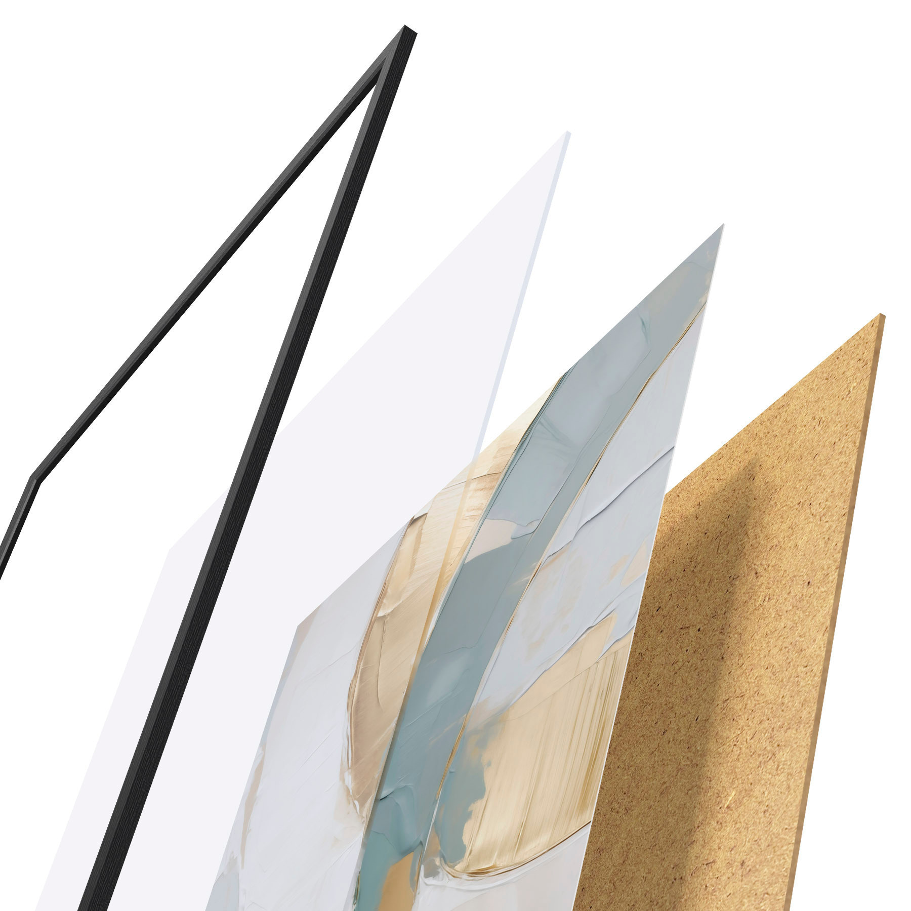 Poster Motivo abstracto, imitación de un cuadro f51167