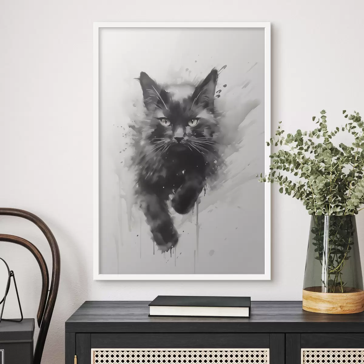 Poster Gato, imitación de un cuadro f51168