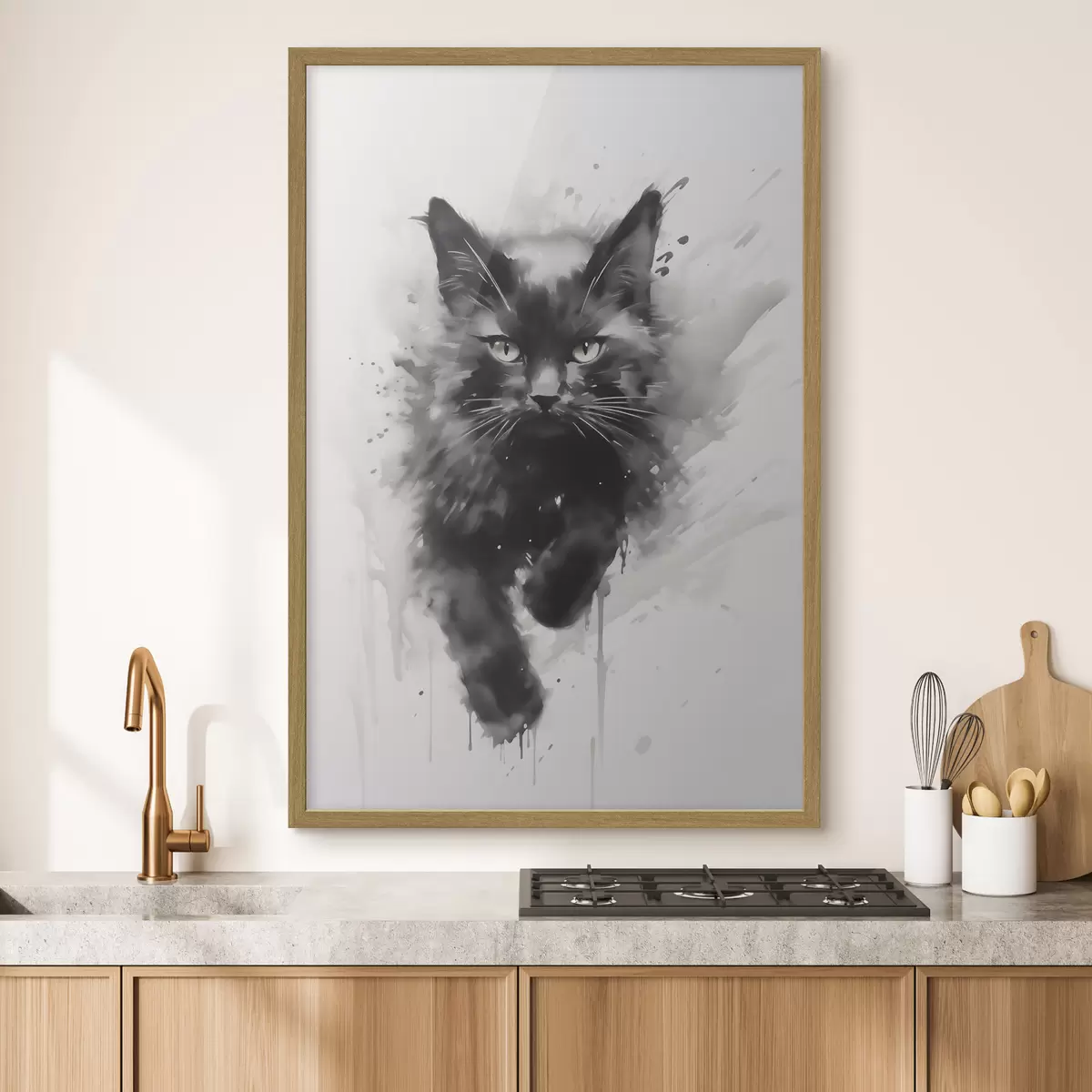 Poster Gato, imitación de un cuadro f51168