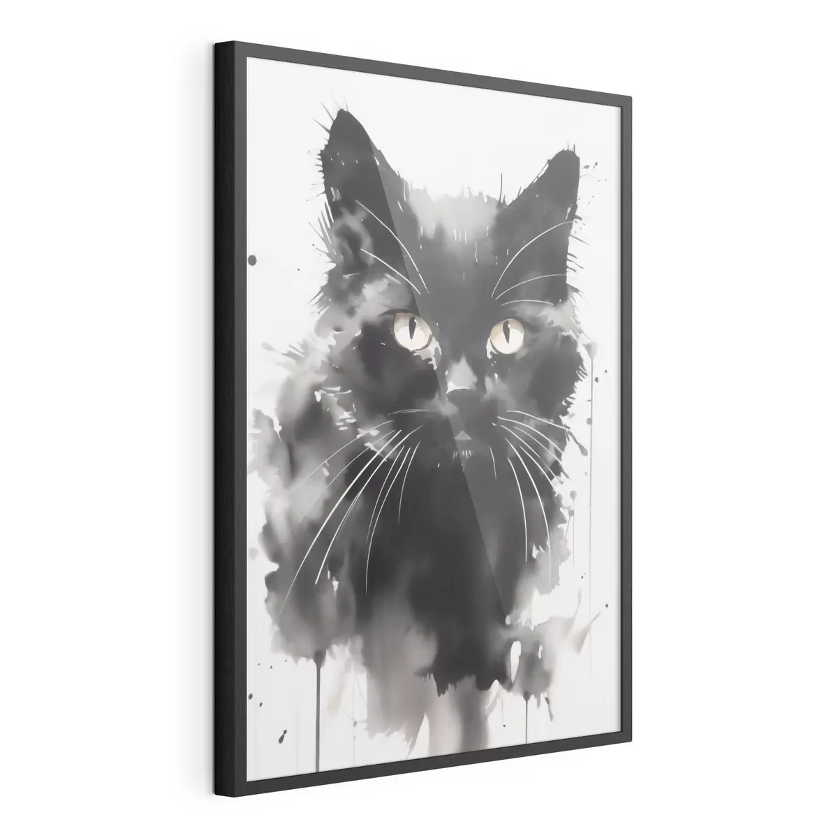 Poster Retrato de un gato, imitación de un cuadro f51169