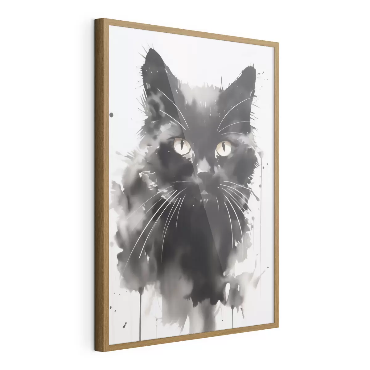 Poster Retrato de un gato, imitación de un cuadro f51169