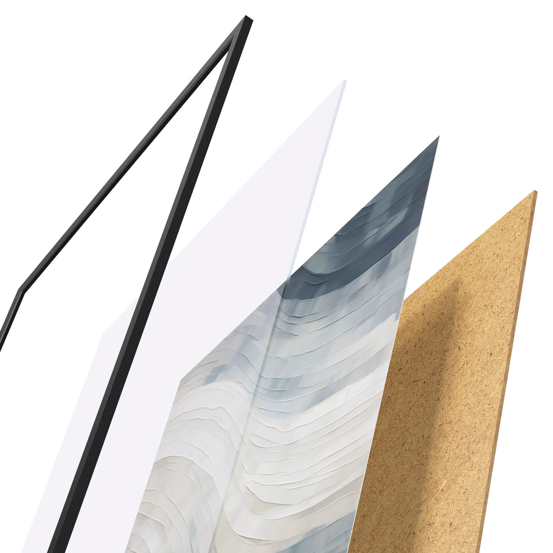 Poster Rayas abstractas, imitación de un cuadro f51171