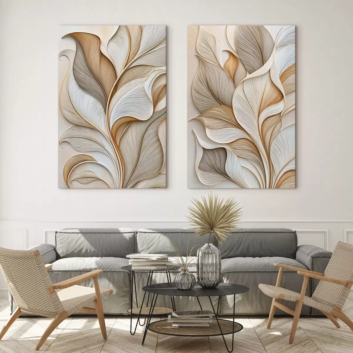 murales de pared Hojas abstractas m31038