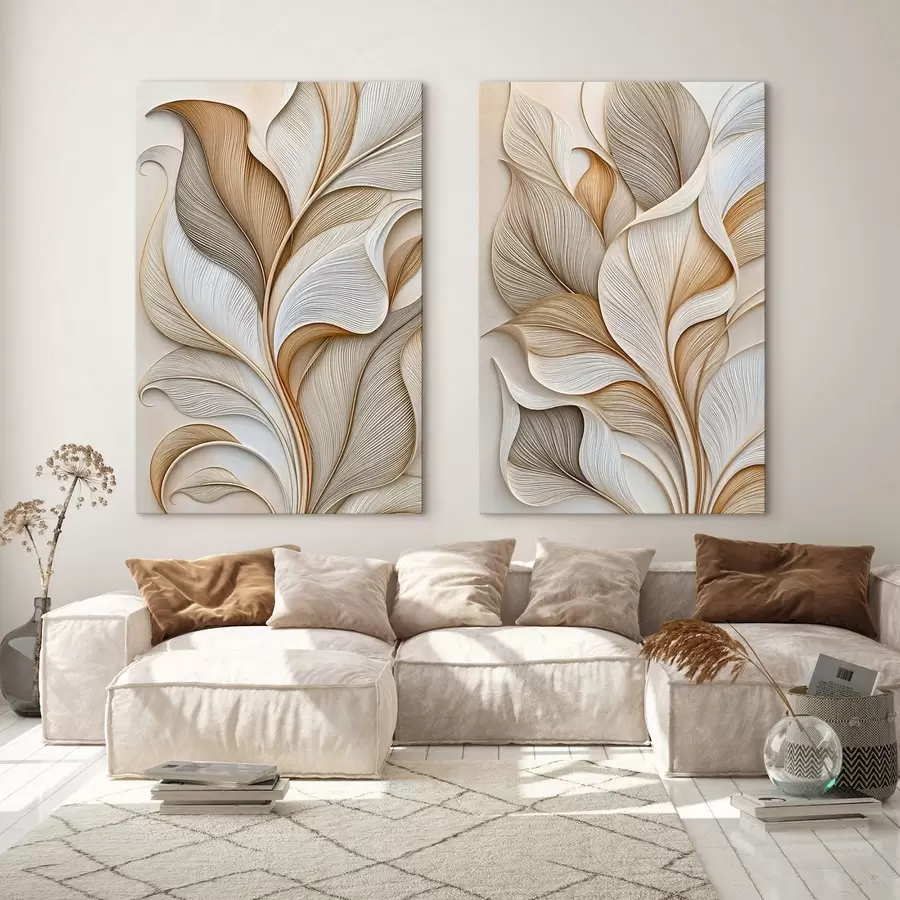 murales de pared Hojas abstractas m31038