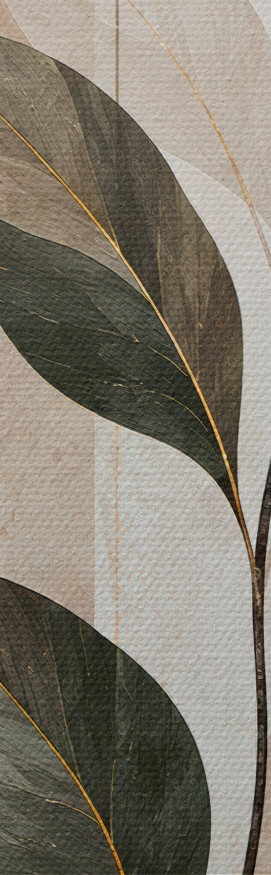 murales de pared Geometría botánica s51180