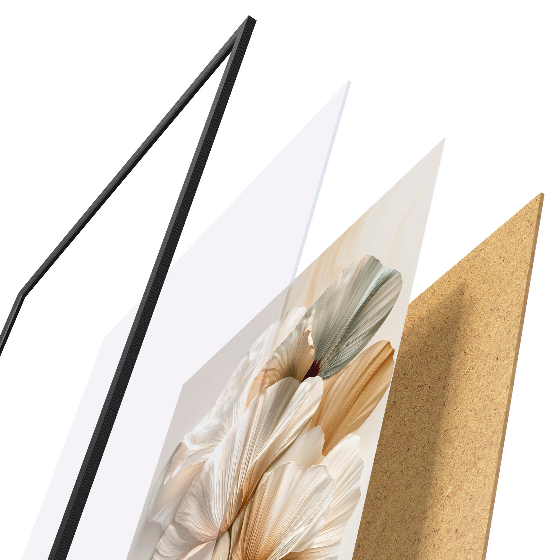 Poster flores abstractas f50870